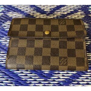 LOUIS VUITTON Tresor Etui Papier Trifold Wallet Damier Leather SP1013